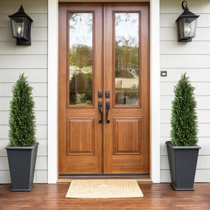 THE BLOOM TIMES 3/4 ft Artificial Topiary Tree Faux Cedar Pines Potted Tree,Decor for Indoor/Outdoor.
