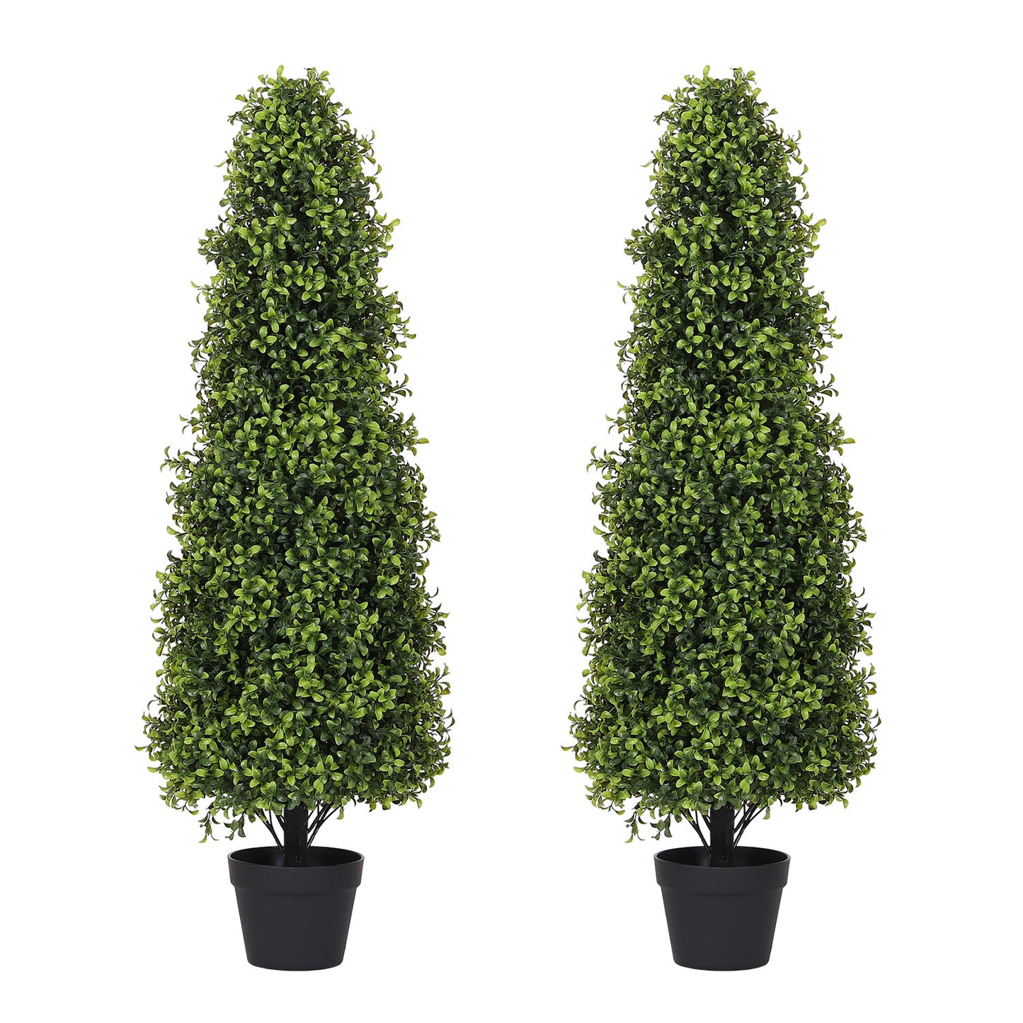 poetree 2.5/3/4 ft Artificial Topiary Boxwood Tree, Faux Shrub in Pot for Indoor/Outdoor,Home Decor
