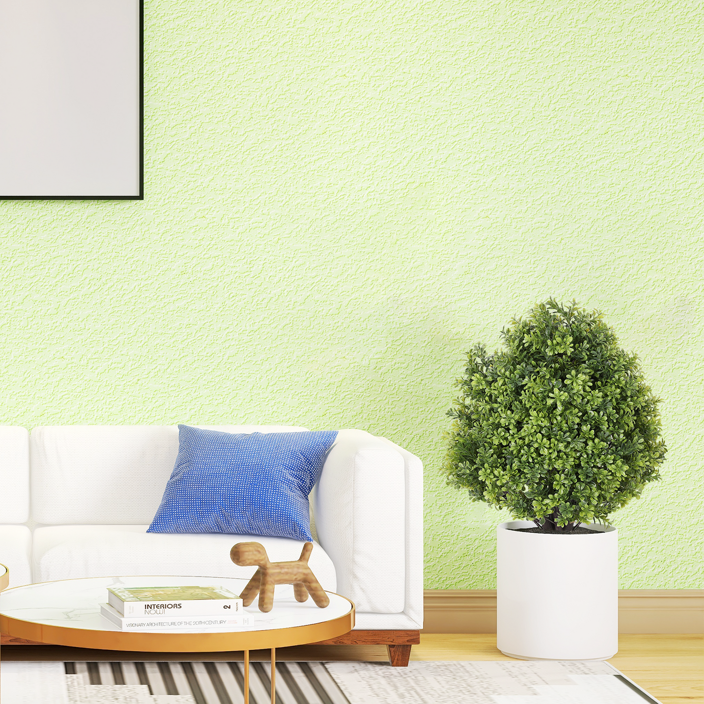 poetree 2 ft Faux Boxwood Topiary in Pot,Artificial Topiary Boxwood Tree for Indoor or Outdoor