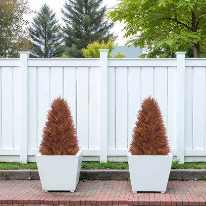 THE BLOOM TIMES 2 Pack 2.5ft Artificial Cedar Topiary Tree in Pot Fall decor Fake Plants Indoor/Outdoor for Decor
