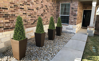 THE BLOOM TIMES 2.5/3/4 ft Artificial Topiary Boxwood Tree, Faux Shrub in Pot for Indoor/Outdoor,Home Decor