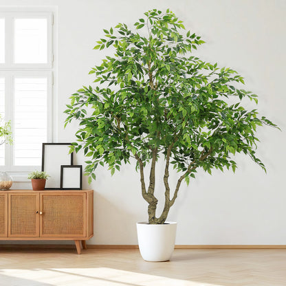 THE BLOOM TIMES poetree 84" Artificial Ficus Tree,Tall Indoor Faux Floor Plant for Home Décor and Housewarming