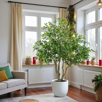 THE BLOOM TIMES poetree 84" Artificial Ficus Tree,Tall Indoor Faux Floor Plant for Home Décor and Housewarming