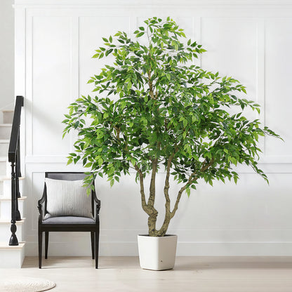 THE BLOOM TIMES poetree 84" Artificial Ficus Tree,Tall Indoor Faux Floor Plant for Home Décor and Housewarming