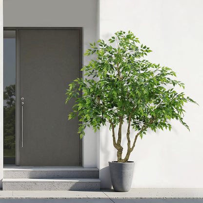 THE BLOOM TIMES poetree 84" Artificial Ficus Tree,Tall Indoor Faux Floor Plant for Home Décor and Housewarming