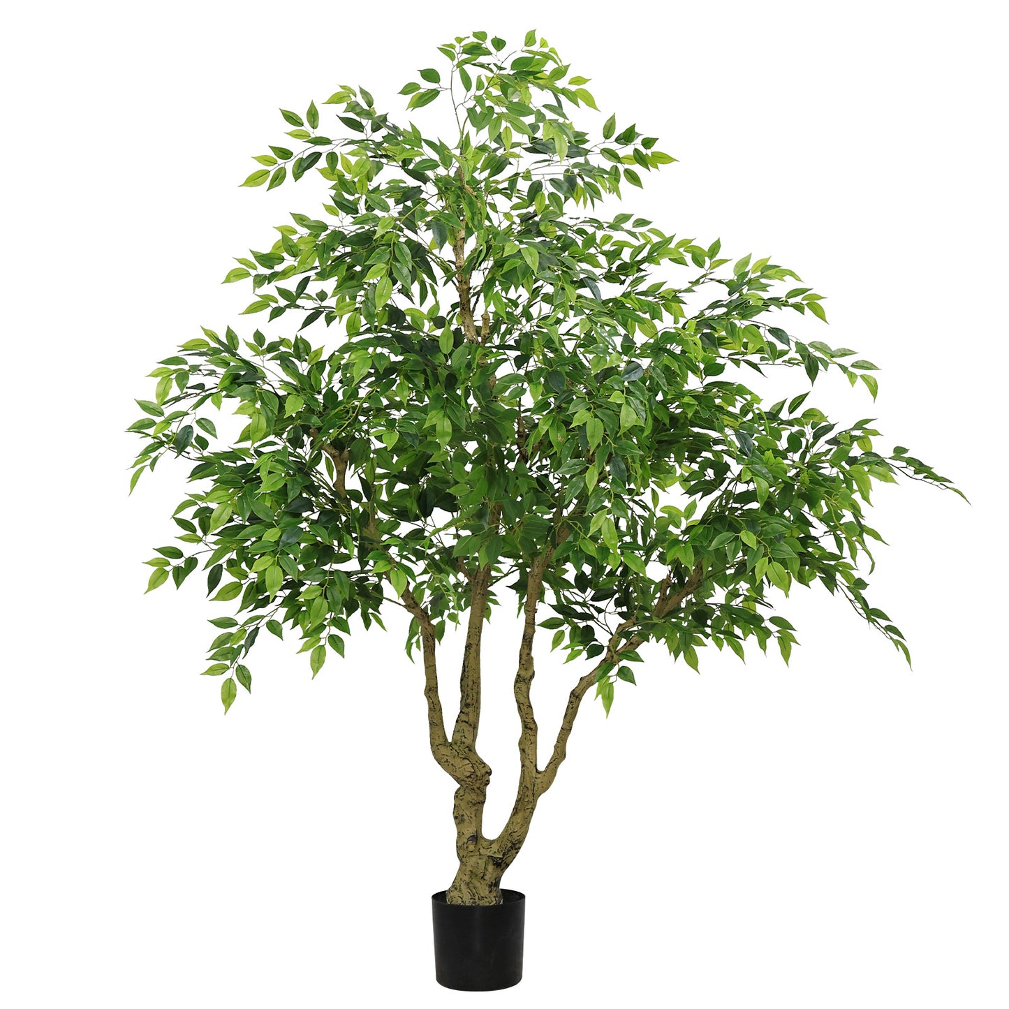 poetree 84" Artificial Ficus Tree,Tall Indoor Faux Floor Plant for Home Décor and Housewarming