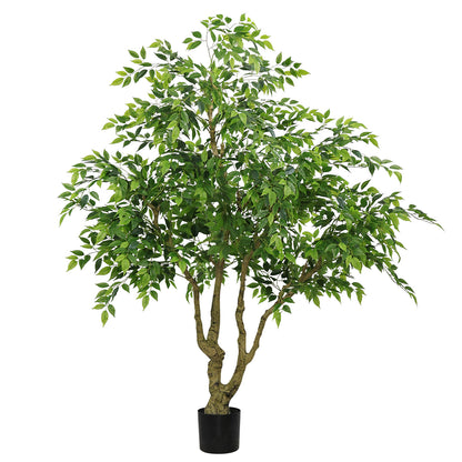 THE BLOOM TIMES poetree 84" Artificial Ficus Tree,Tall Indoor Faux Floor Plant for Home Décor and Housewarming