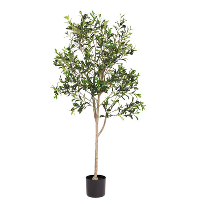 THE BLOOM TIMES Artificial Olive Tree in Pot – Realistic Faux Plants Olive Tree Indoor Decor